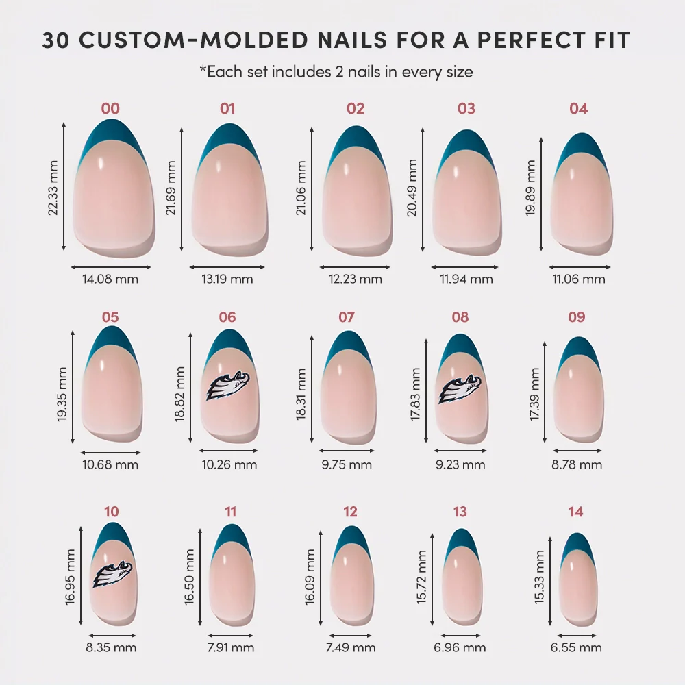 Philadelphia Eagles Press-On Nail Set - Image 6